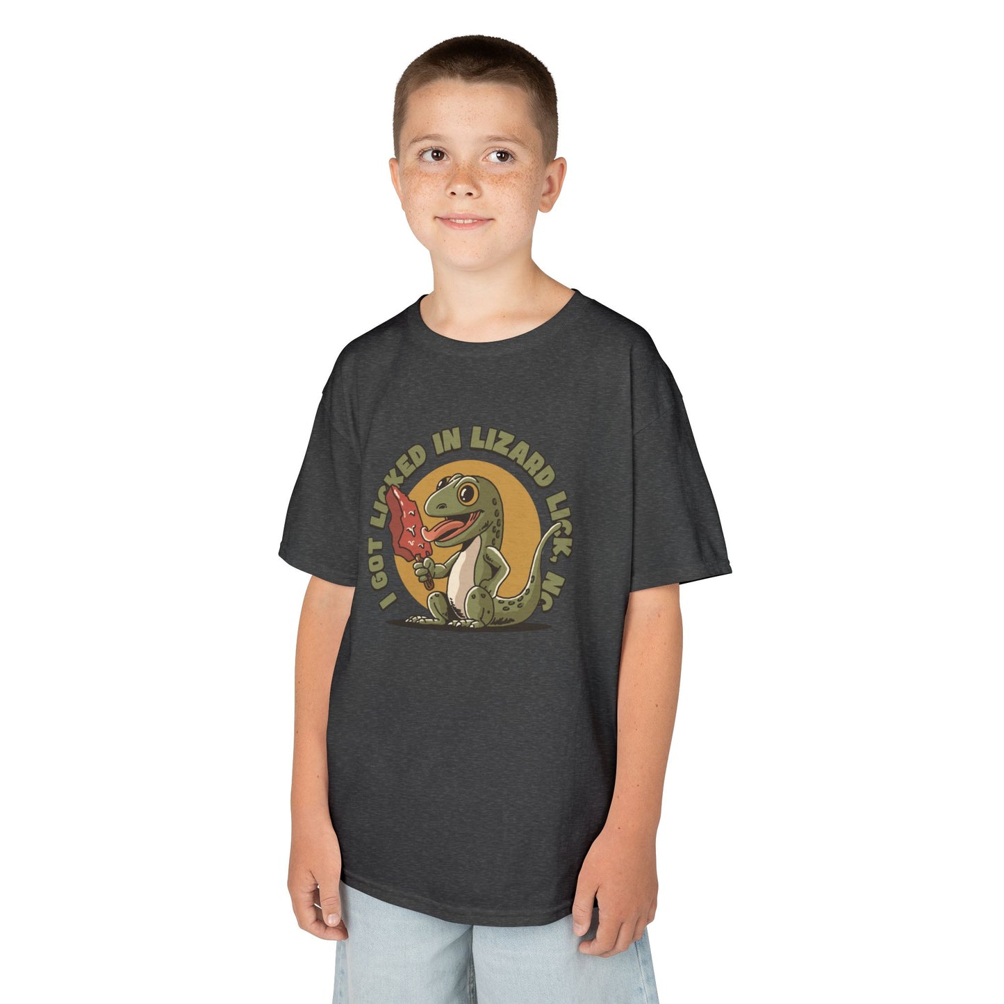 I Got Licked in Lizard Lick, NC – Kids Heavy Cotton Tee