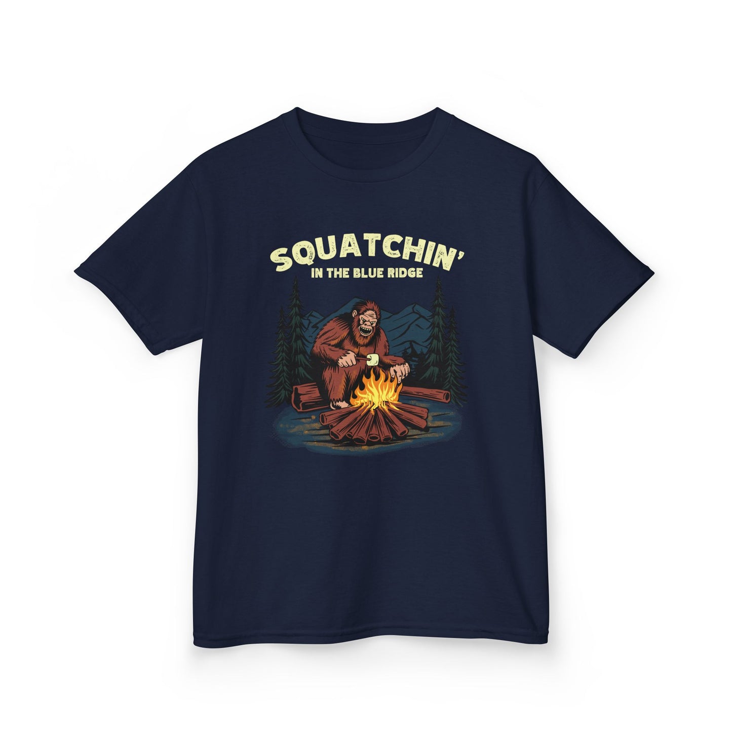 Squatchin’ in the Blue Ridge – Kids Heavy Cotton Tee