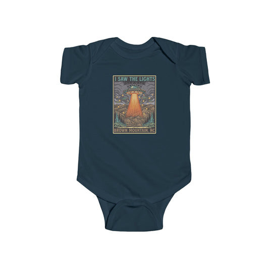 I Saw the Lights – Brown Mountain, NC – Infant Fine Jersey Bodysuit