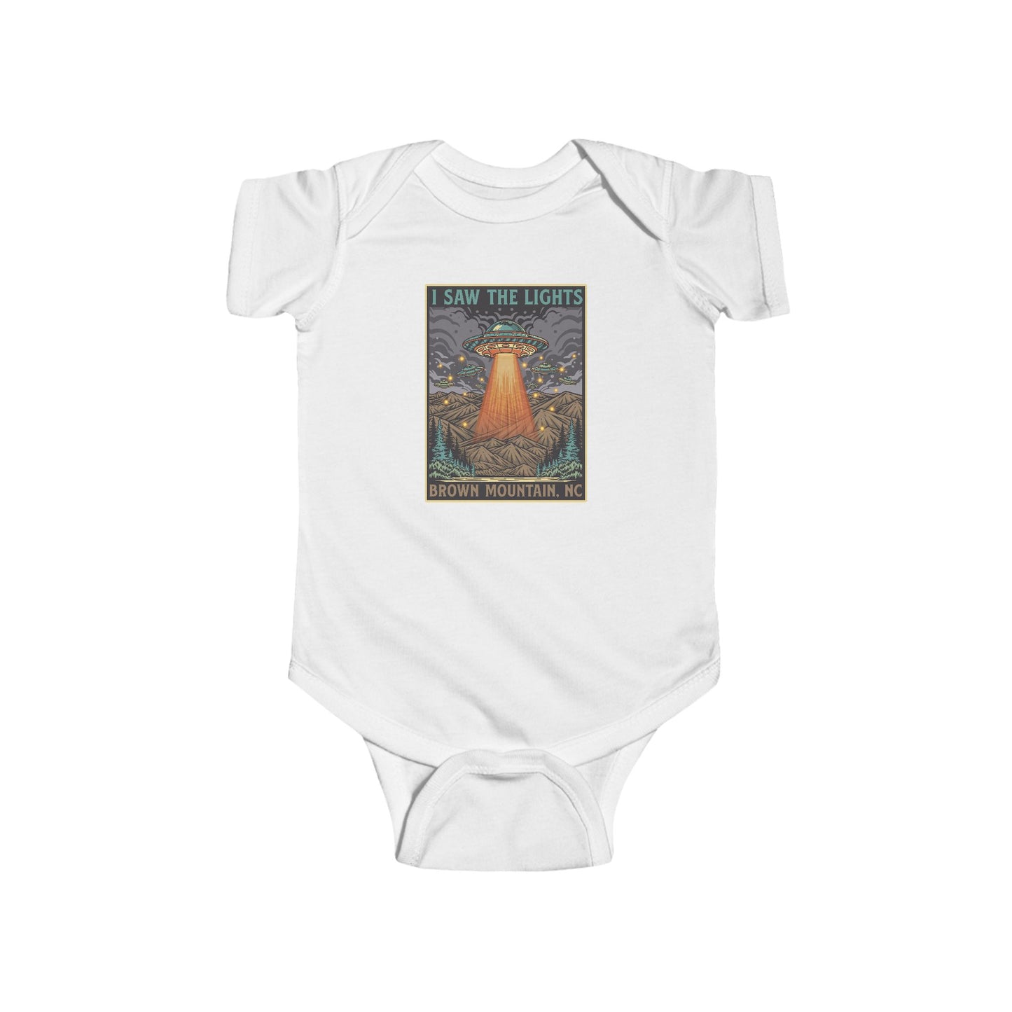 I Saw the Lights – Brown Mountain, NC – Infant Fine Jersey Bodysuit