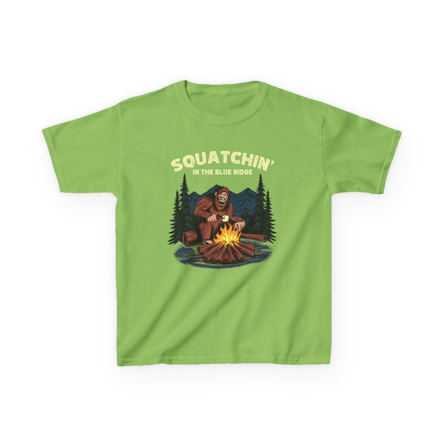 Squatchin’ in the Blue Ridge – Kids Heavy Cotton Tee