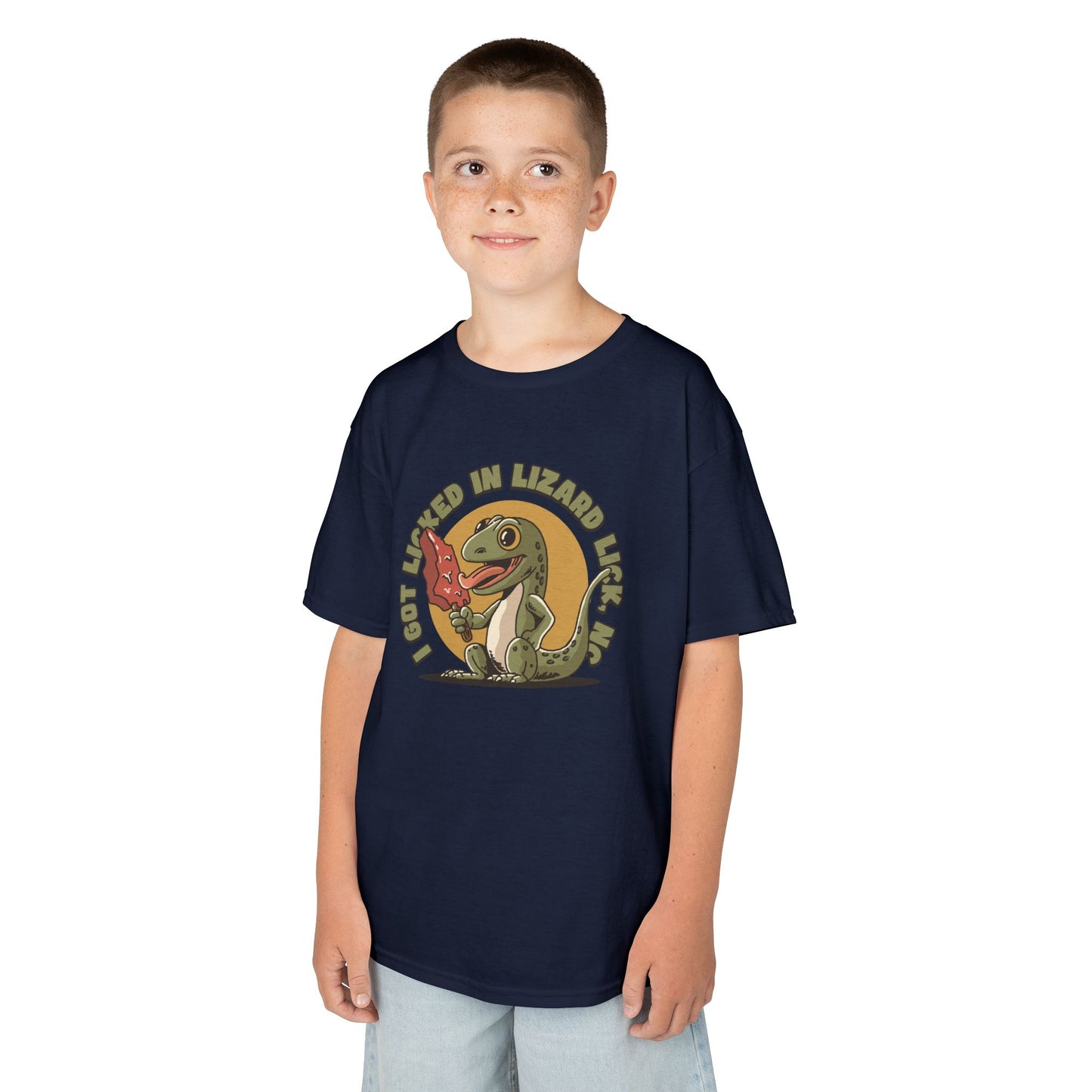 I Got Licked in Lizard Lick, NC – Kids Heavy Cotton Tee