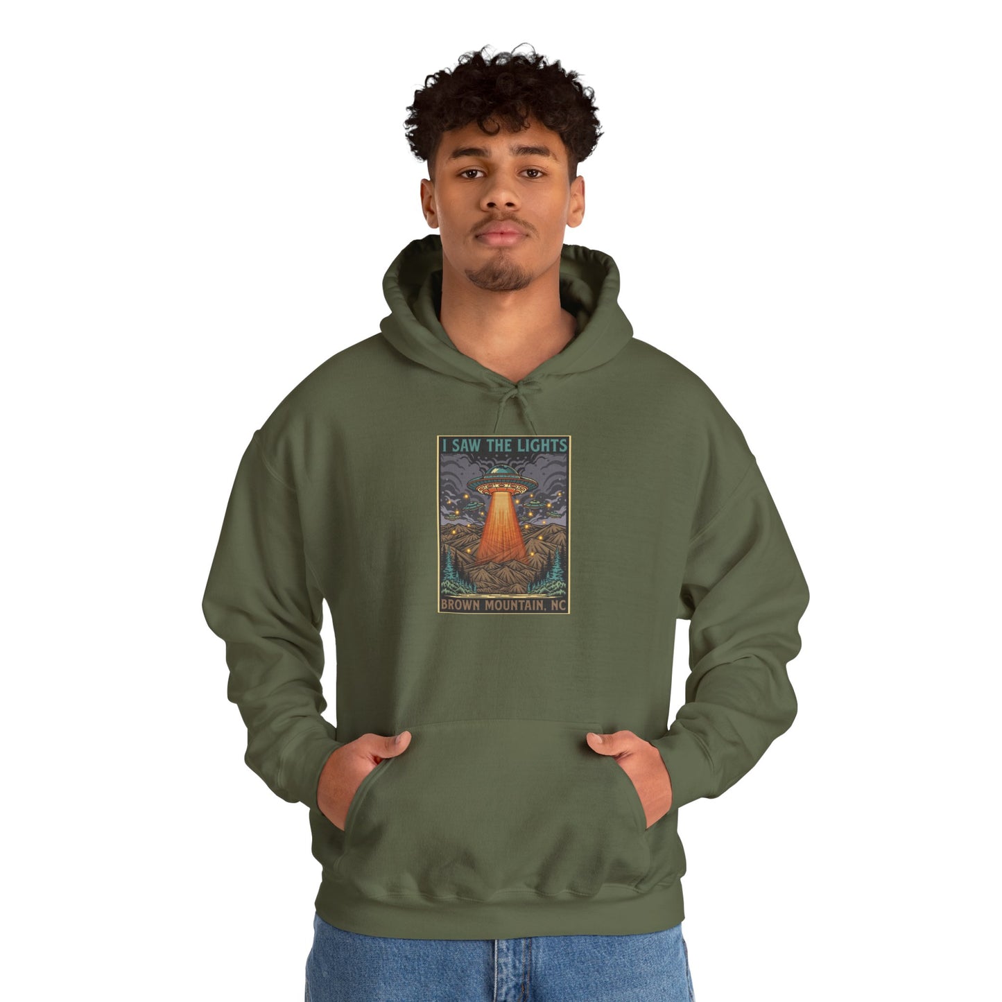 🔥 I Saw The Lights, Brown Mountain NC Men's Hoodie – Everyday Wear Edition