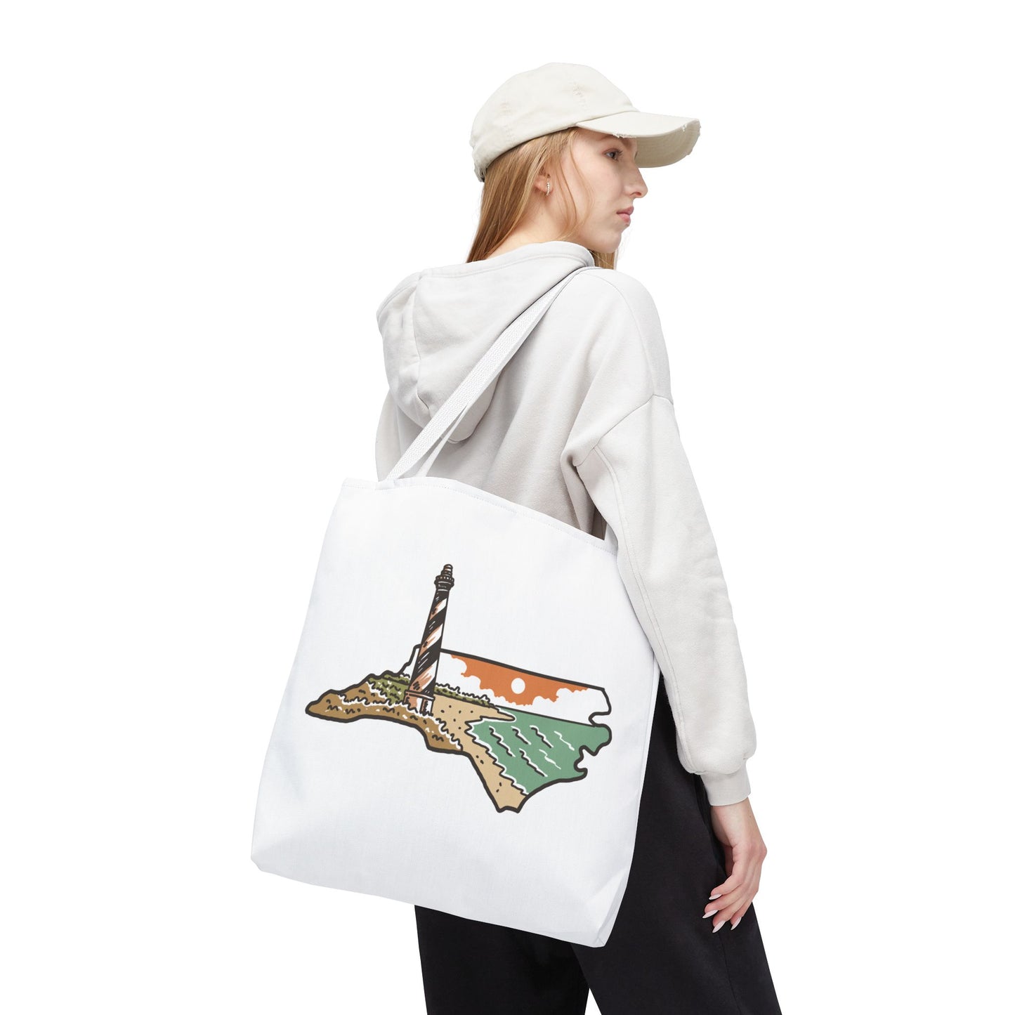 Hatteras Lighthouse Tote – Outer Banks Adventure Bag