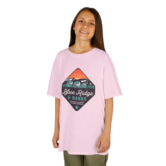 Blue Ridge & Banks Logo – Kids Heavy Cotton Tee