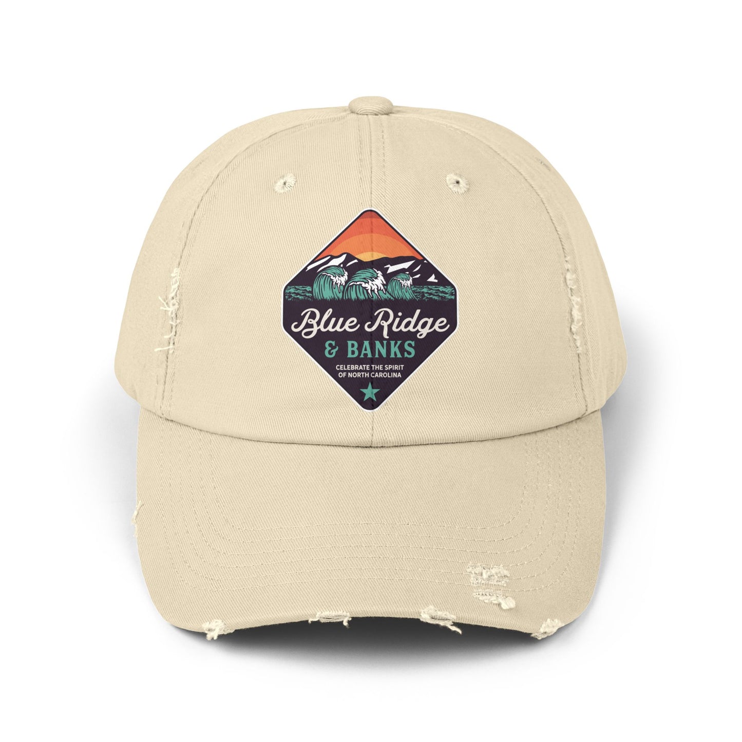 Distressed Cap - North Carolina Blue Ridge & Banks
