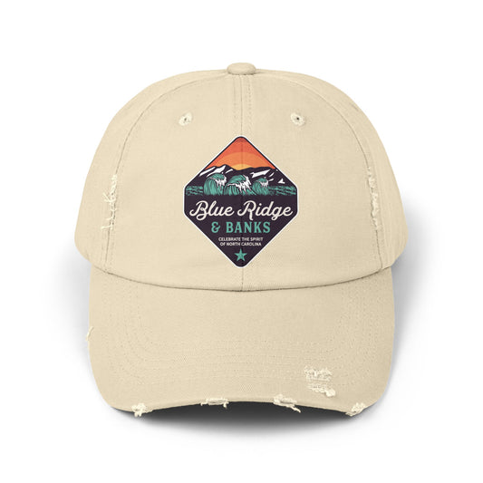 Distressed Cap - North Carolina Blue Ridge & Banks