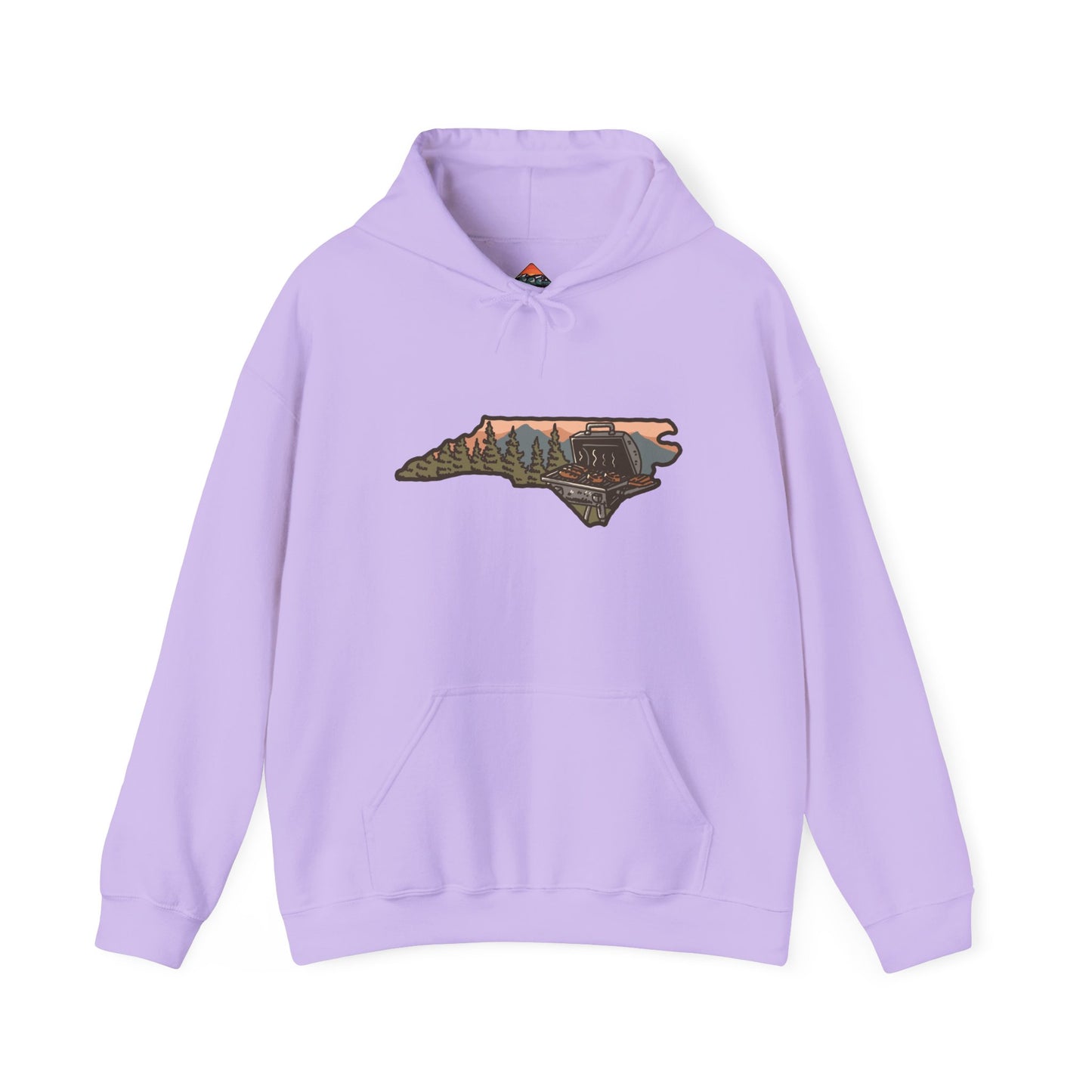 🔥 NC BBQ Mountain Scene Women's Hoodie – Everyday Wear Edition