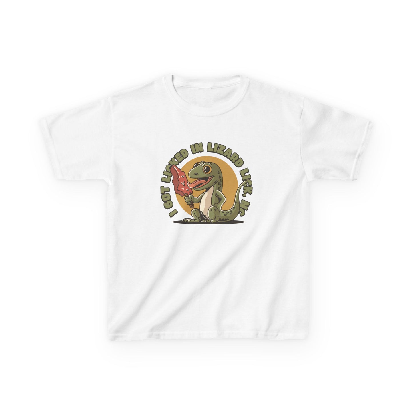 I Got Licked in Lizard Lick, NC – Kids Heavy Cotton Tee
