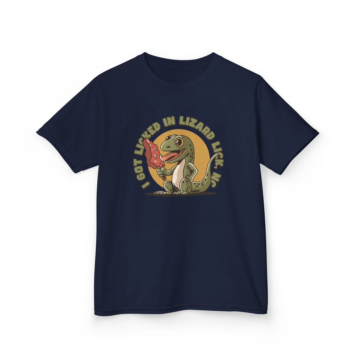 I Got Licked in Lizard Lick, NC – Kids Heavy Cotton Tee
