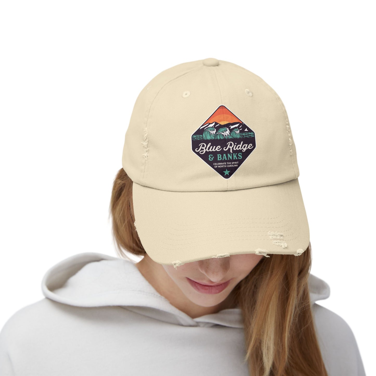 Distressed Cap - North Carolina Blue Ridge & Banks