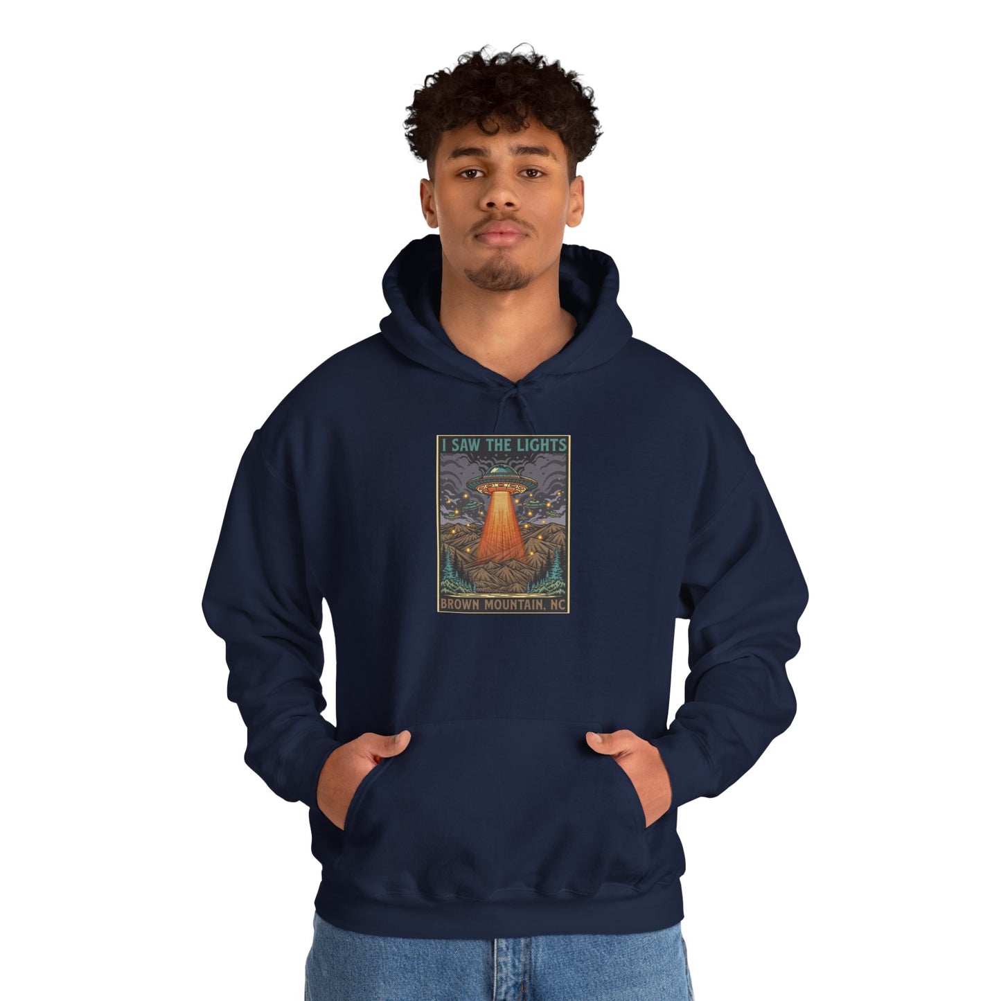 🔥 I Saw The Lights, Brown Mountain NC Men's Hoodie – Everyday Wear Edition