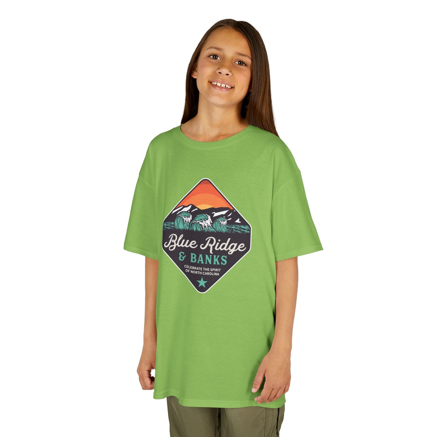 Blue Ridge & Banks Logo – Kids Heavy Cotton Tee