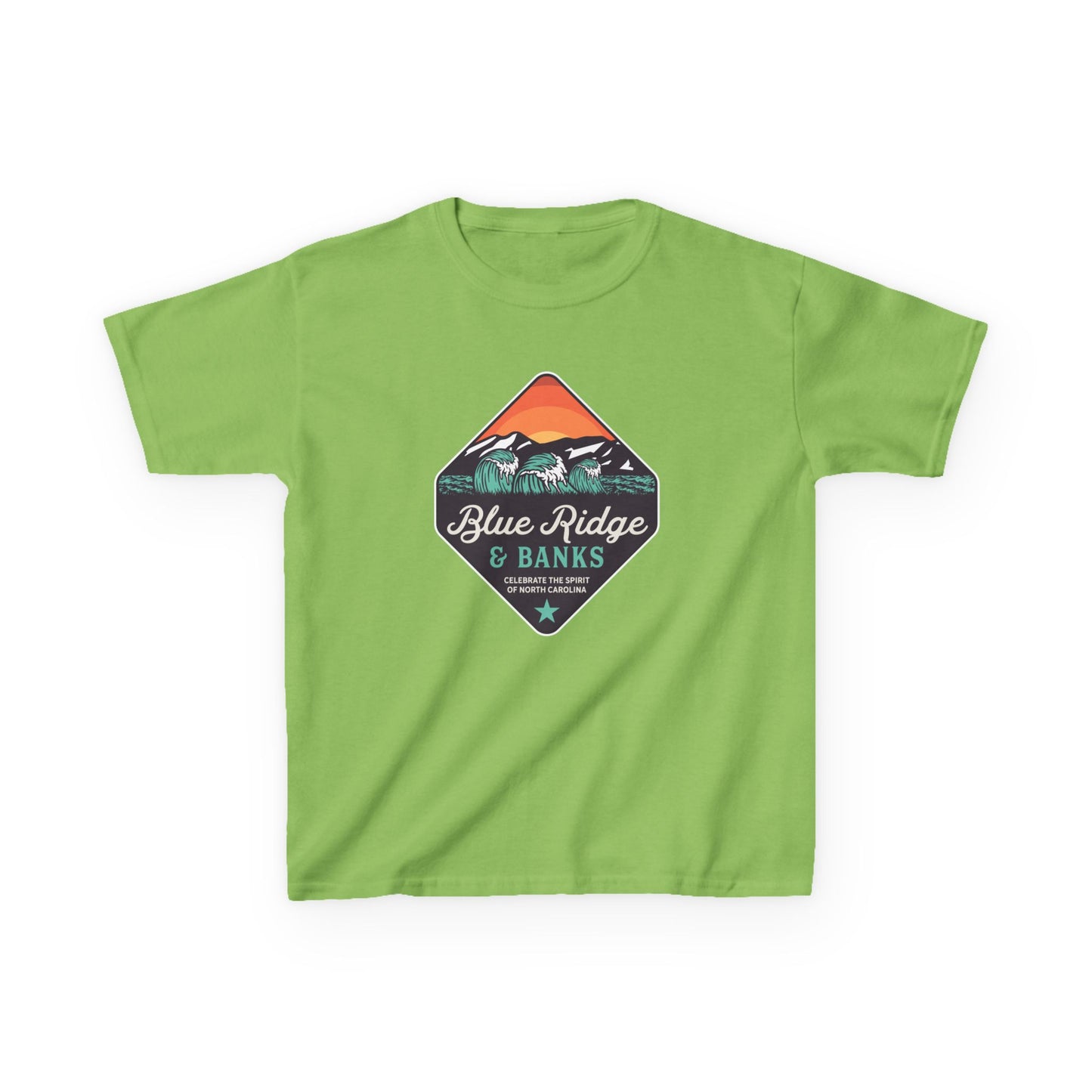 Blue Ridge & Banks Logo – Kids Heavy Cotton Tee