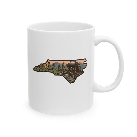 North Carolina BBQ in the Mountains – 11oz Ceramic Coffee Mug