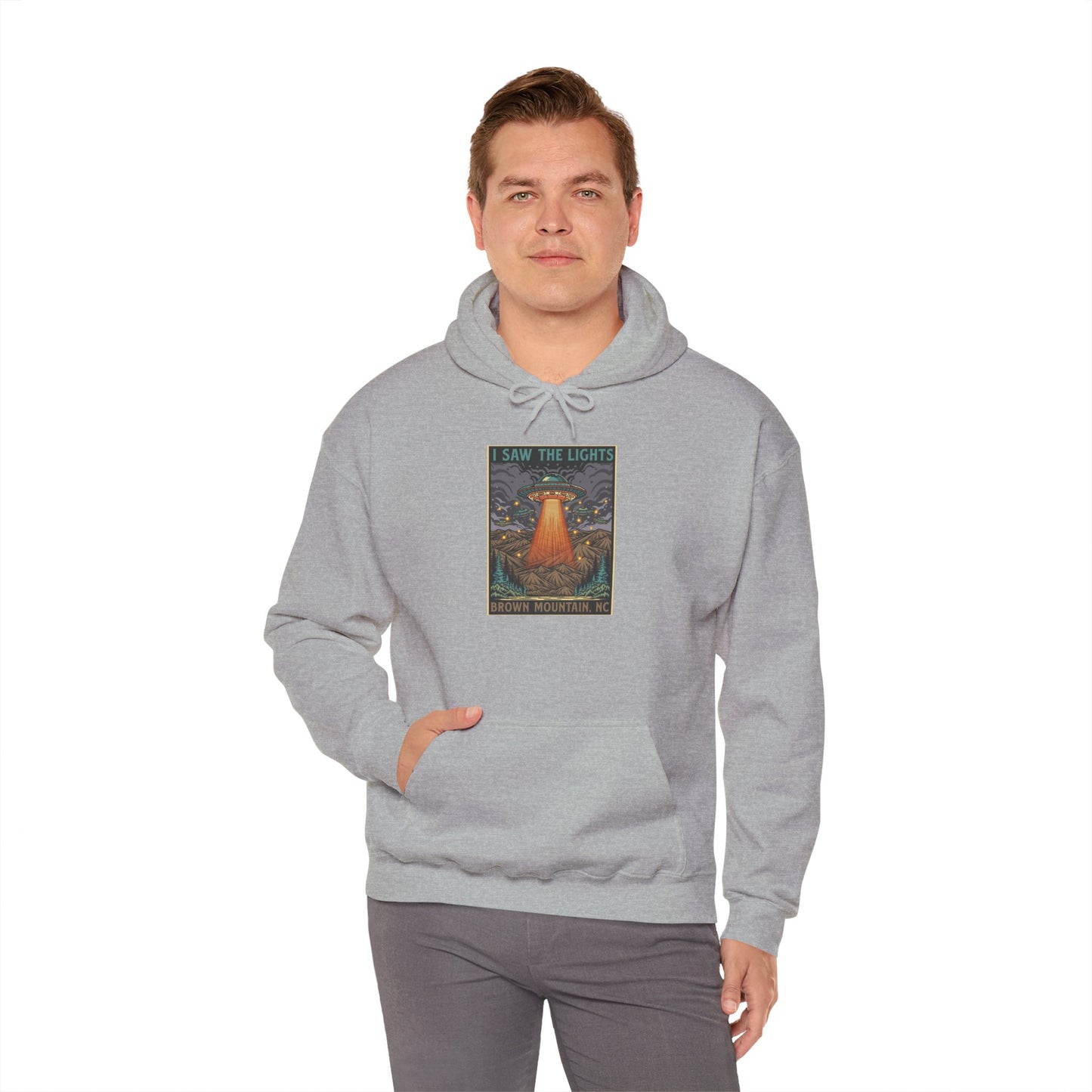 🔥 I Saw The Lights, Brown Mountain NC Men's Hoodie – Everyday Wear Edition