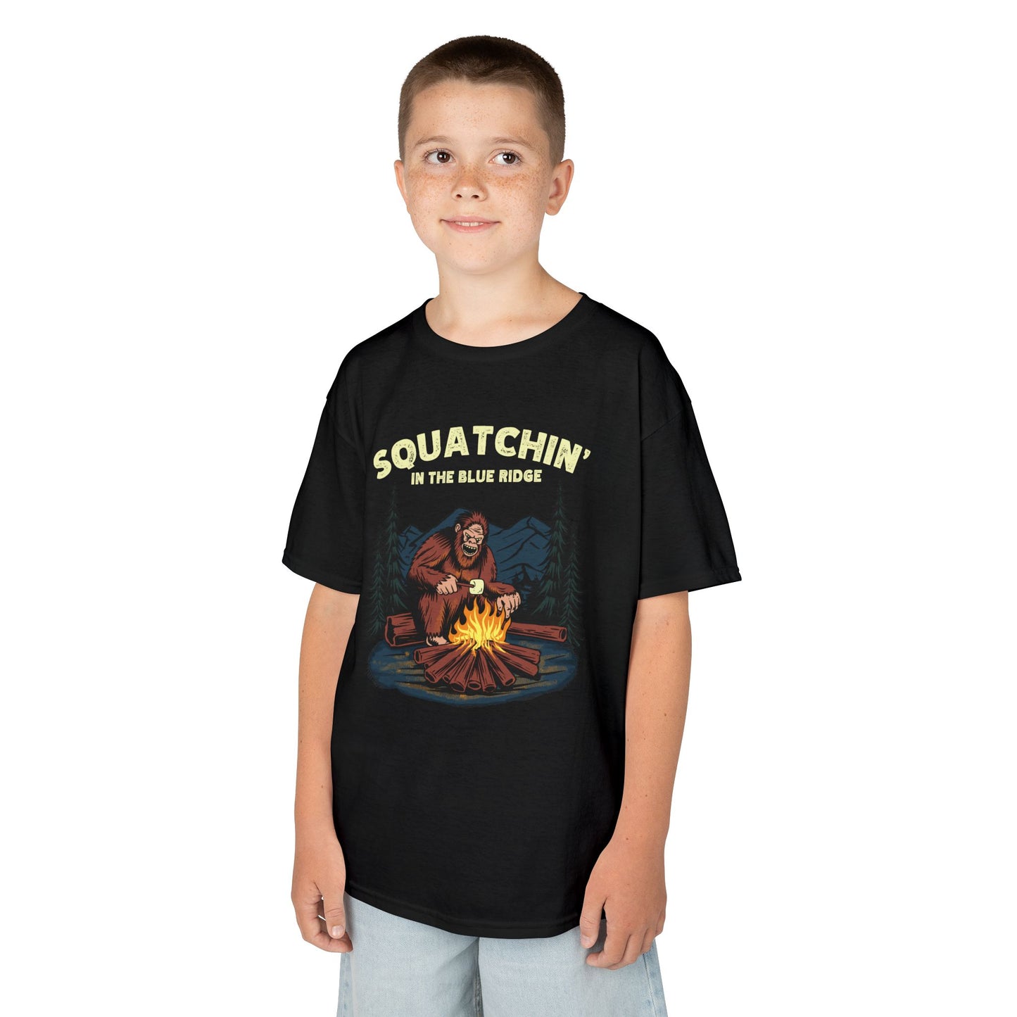 Squatchin’ in the Blue Ridge – Kids Heavy Cotton Tee