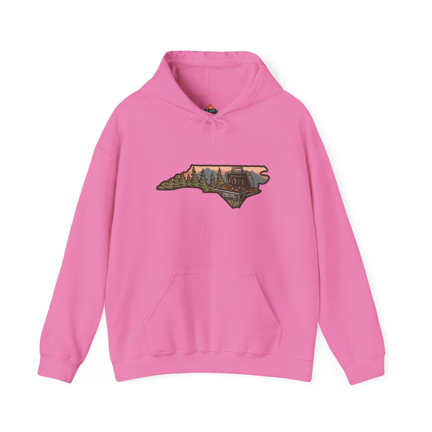 🔥 NC BBQ Mountain Scene Women's Hoodie – Everyday Wear Edition