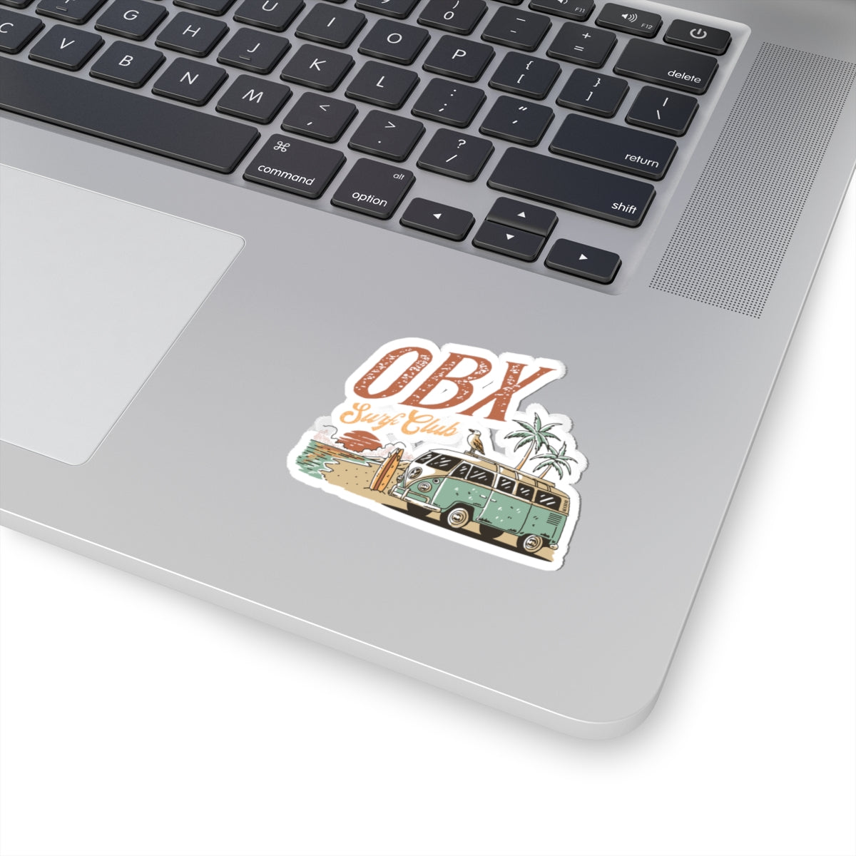 OBX Surf Club Sticker – Kiss-Cut Outer Banks Beach Van Vinyl