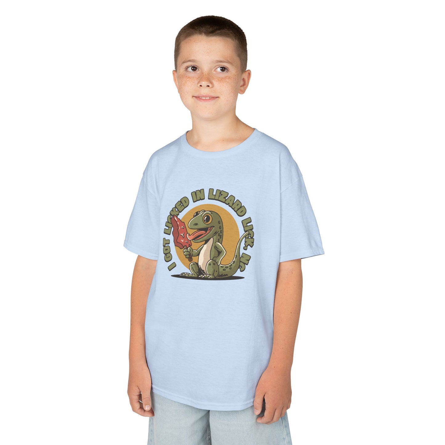 I Got Licked in Lizard Lick, NC – Kids Heavy Cotton Tee