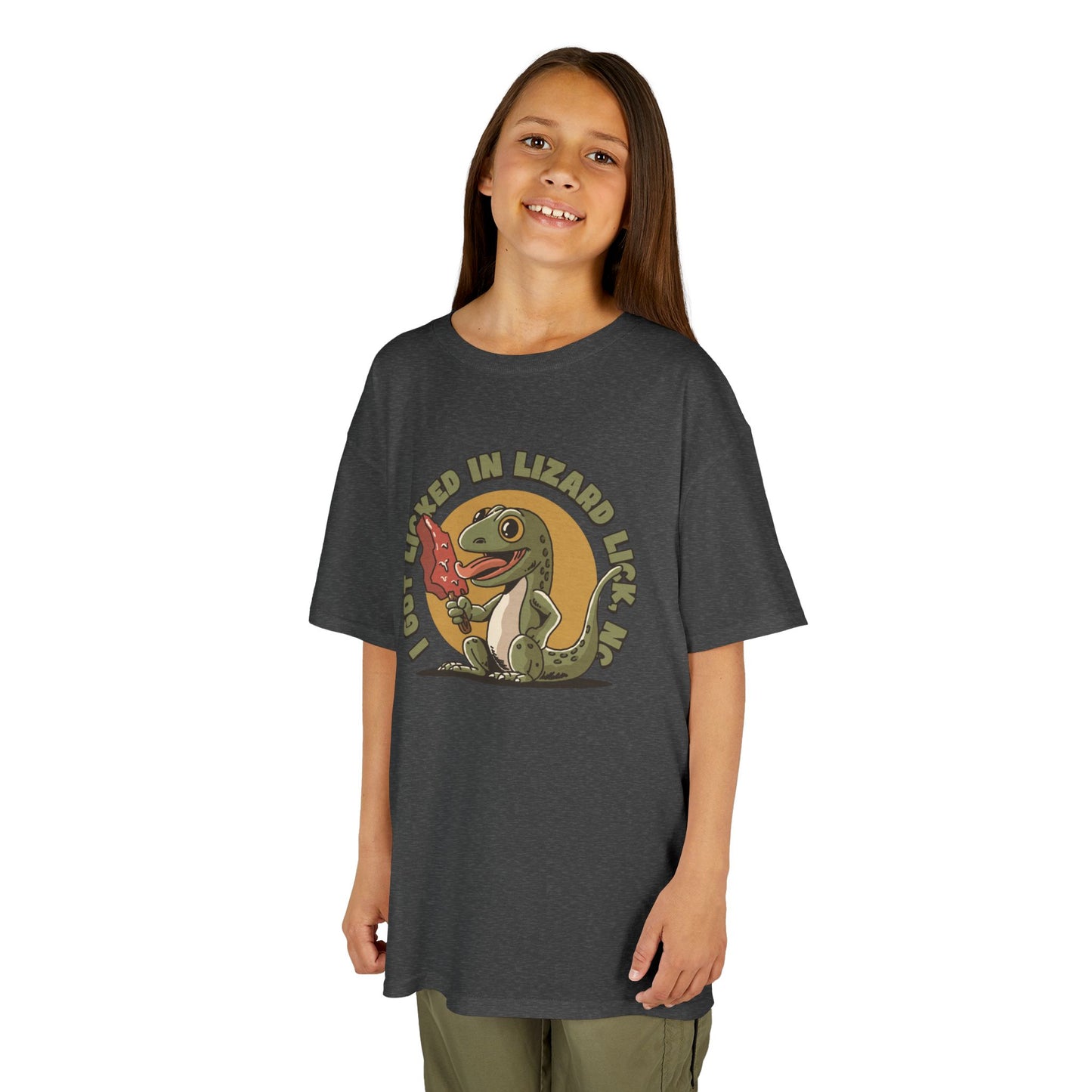 I Got Licked in Lizard Lick, NC – Kids Heavy Cotton Tee